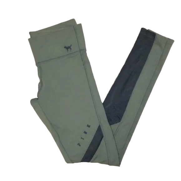 Pants - Victoria’s Secret Pink Ultimate Cut-out Leggings Olive green size Medium